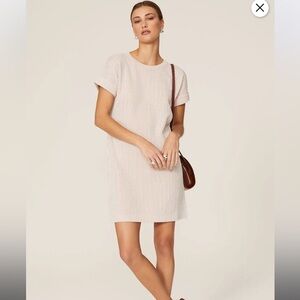 Club Monaco Textured Stripe Dress